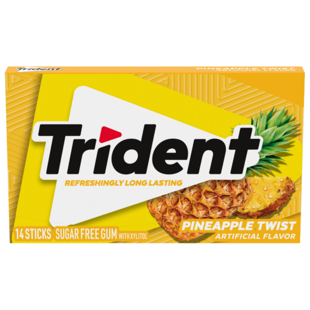 TRIDENT GUM PINEAPPLE TWIST S/F 14S